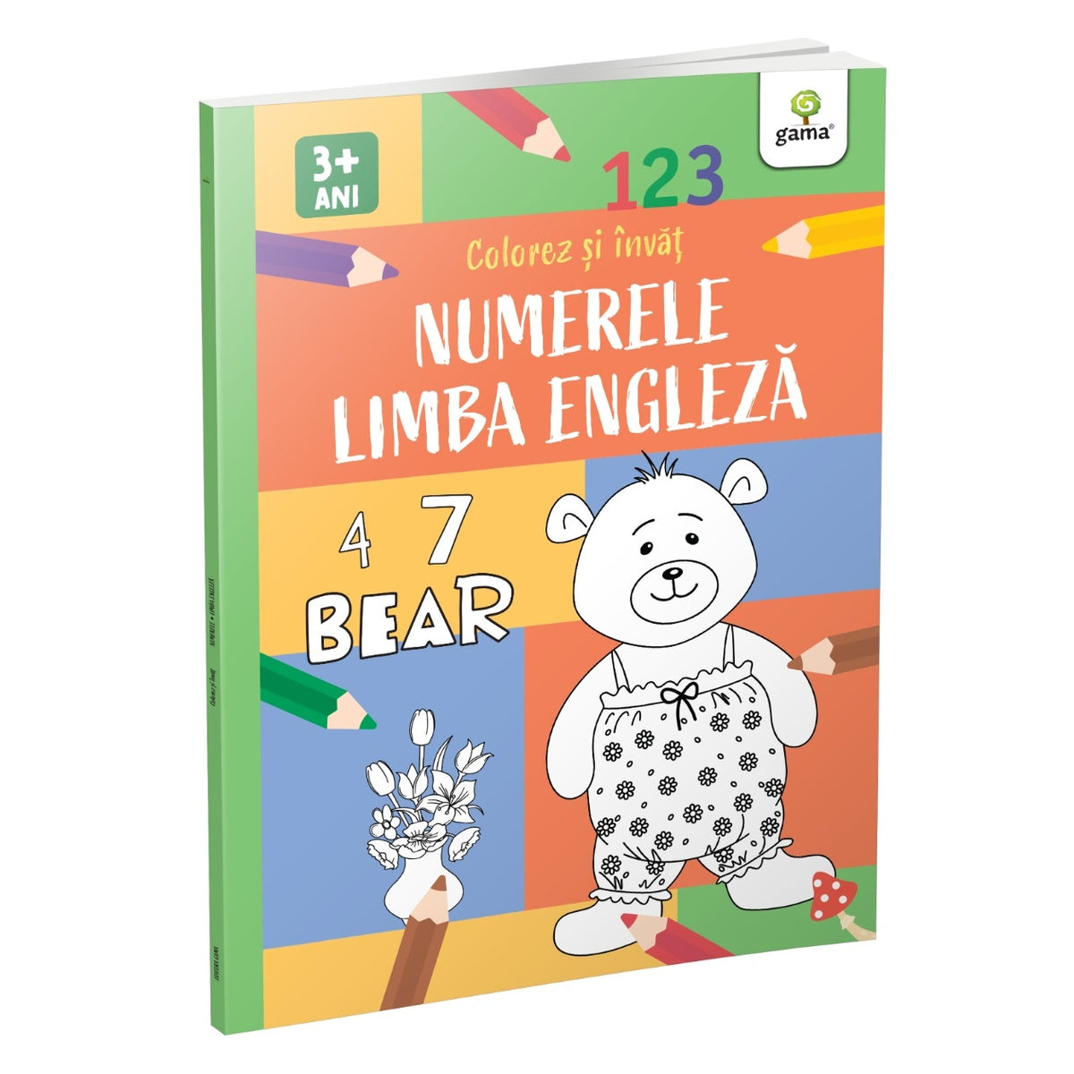 Numerele si limba engleza - Colorez si invat
