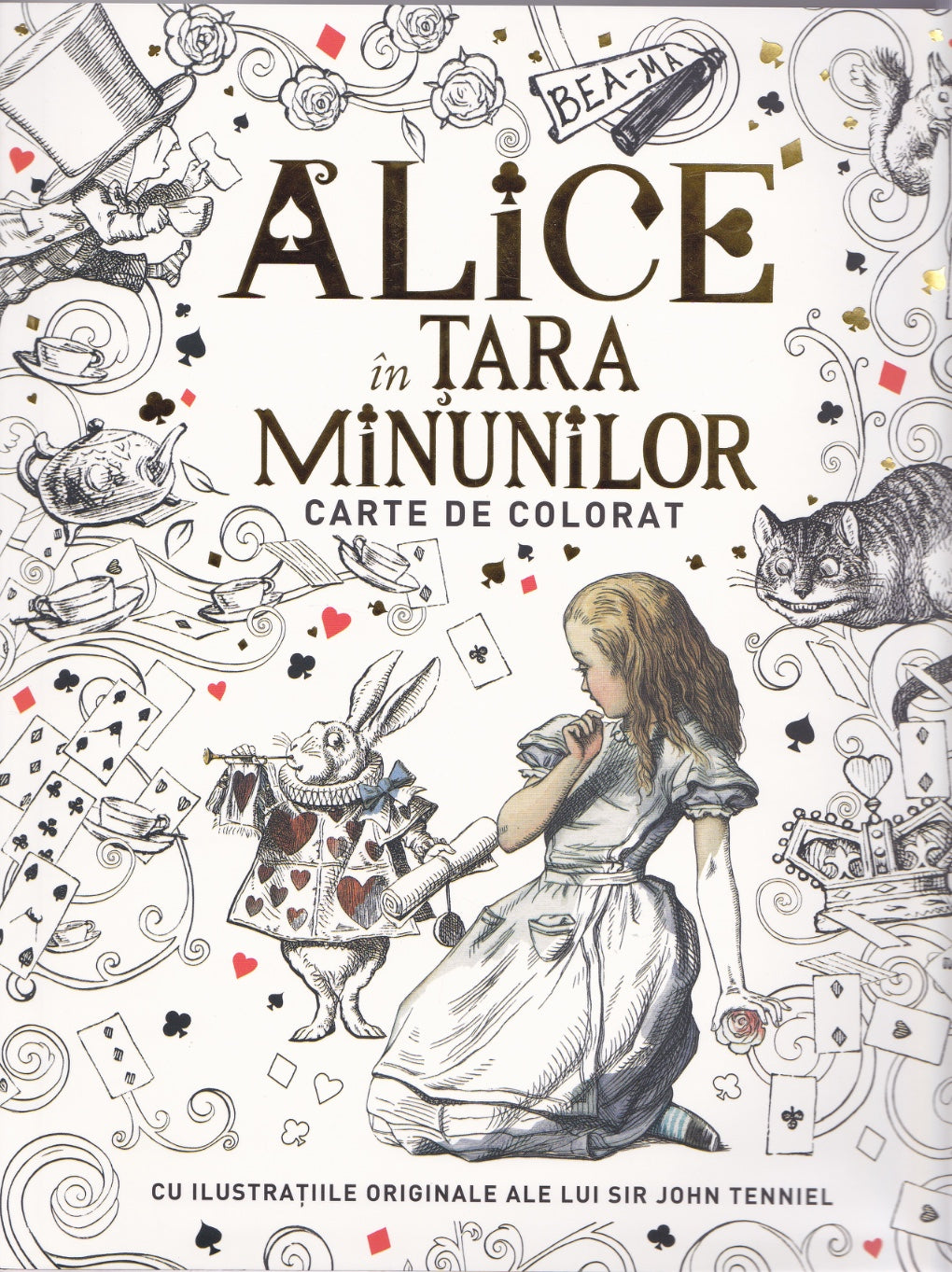 Alice in tara minunilor - Carte de colorat