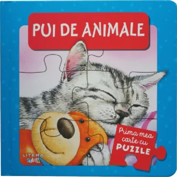 Pui de animale - Prima mea carte cu puzzle
