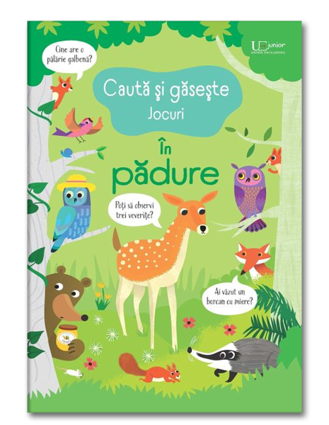 Cauta si gaseste. In padure, Usborne Books, 3 ani+
