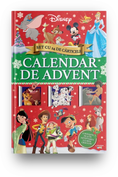 Disney. Calendar de advent. Set cu 24 de carticele. O poveste pe zi in asteptarea lui Mos craciun