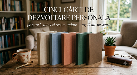 Cinci cărți de dezvoltare personală pe care le tot vezi recomandate — explicate pe scurt