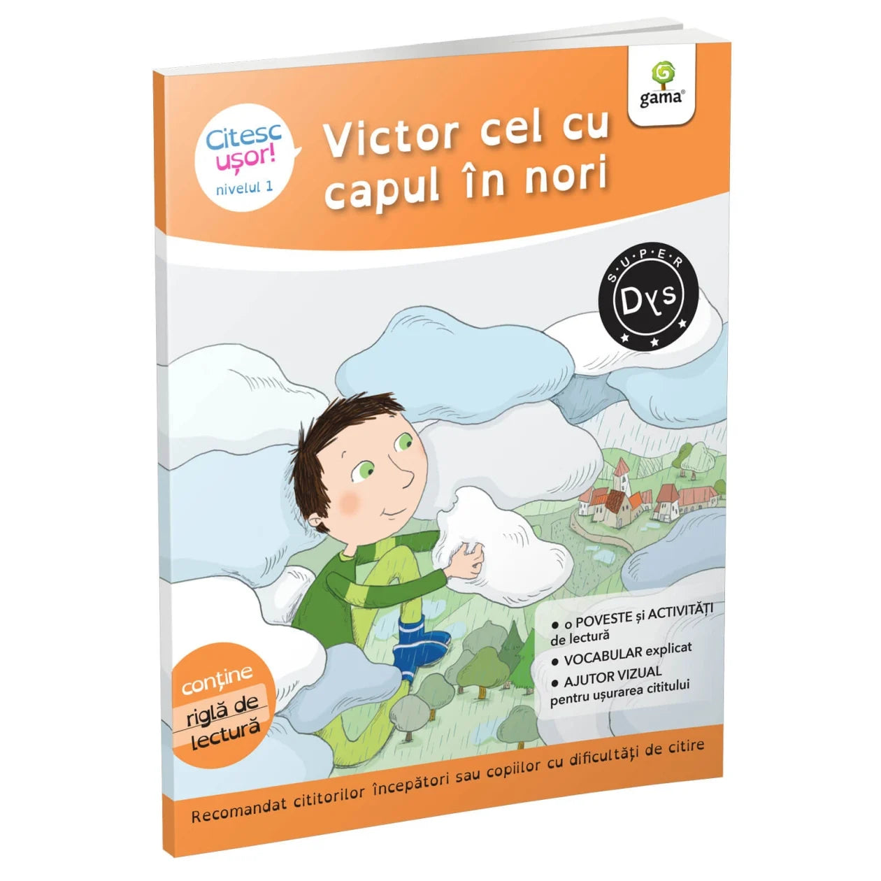 Victor cel cu capul in nori - Citesc usor!