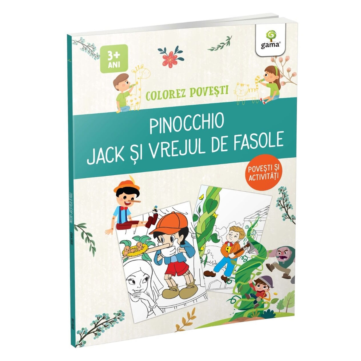 Pinocchio & Jack si vrejul de fasole - Colorez povesti