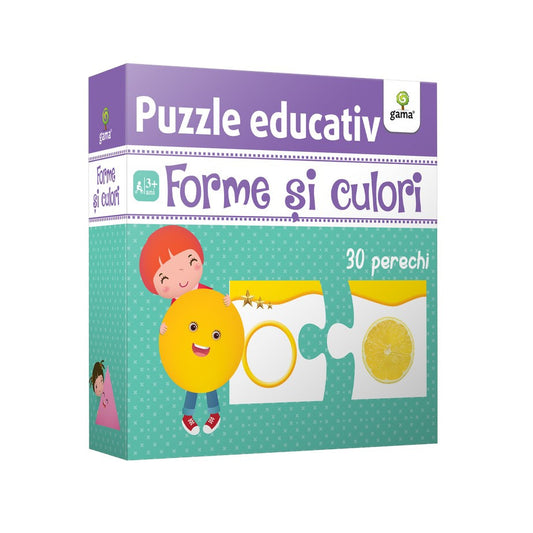 Forme și culori - Puzzle Educativ