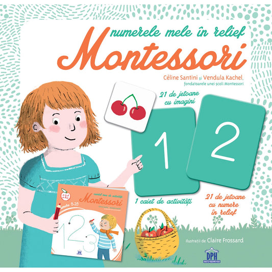 Numerele mele în relief Montessori