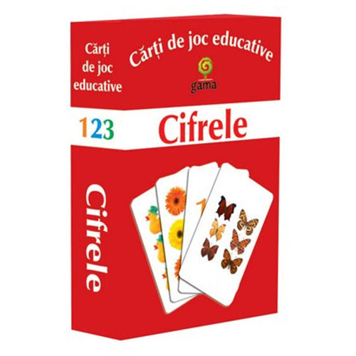 Cărți de joc educative. Cifrele