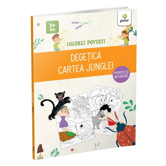 Degetica & Cartea Junglei - Colorez povesti