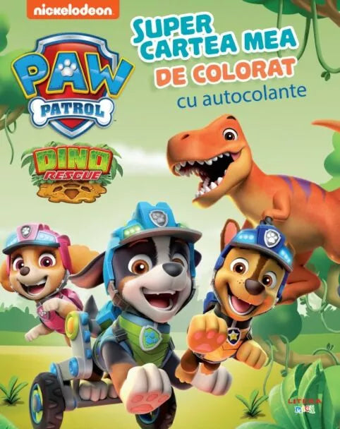 Patrula Catelusilor. Supercartea mea de colorat, cu autocolante