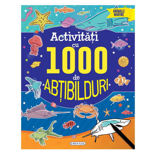 Activitati cu 1000 de abtibilduri - Animale marine