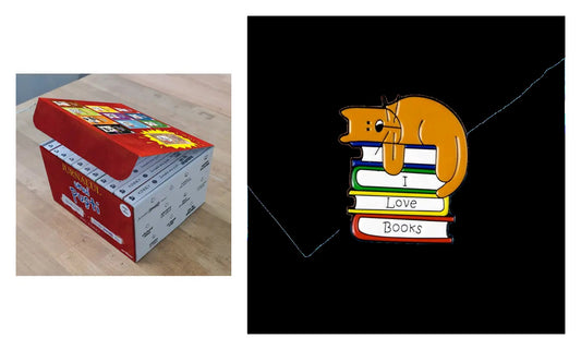 JURNALUL UNUI PUSTI. Volumele 1-10 + Jurnalul meu (Jeff Kinney) [SET, necartonat] + Insigna cu pisica și cărți - Pentru iubitorii de lectură