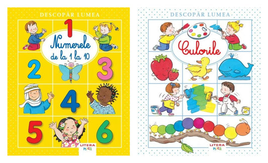Numerele de la 1 la 10 + Descopar lumea. Culorile