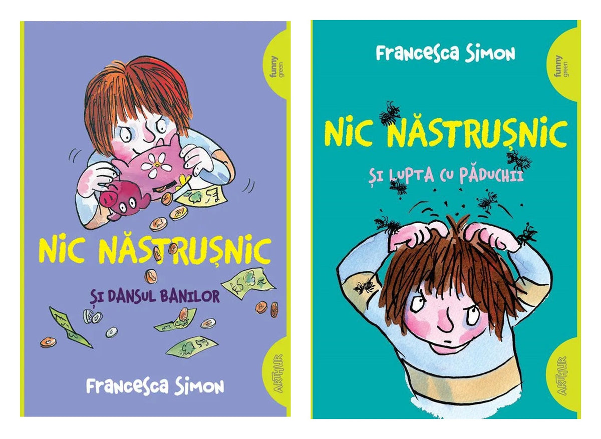 Pachet: Nic Nastrusnic si Dansul Banilor (Francesca Simon) + Nic nastrusnic si lupta cu paduchii