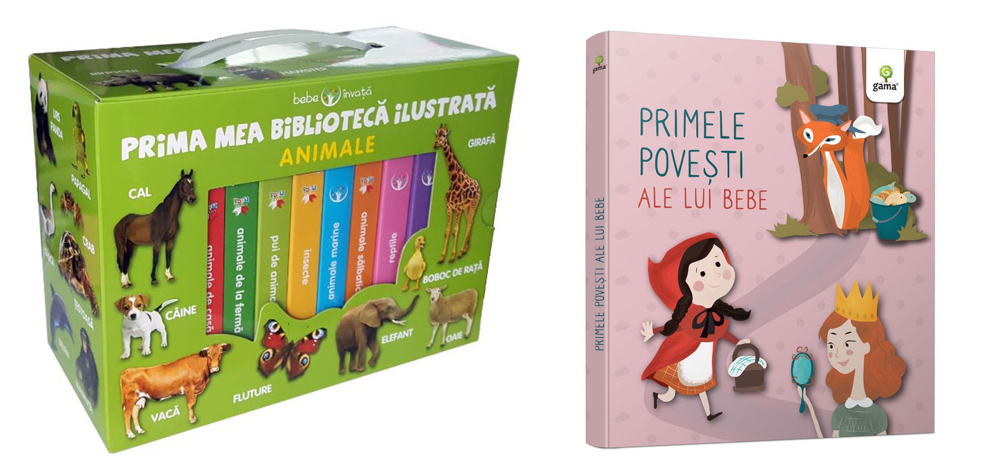 Animale - Prima mea biblioteca ilustrata, Bebe invata + Primele povești ale lui bebe
