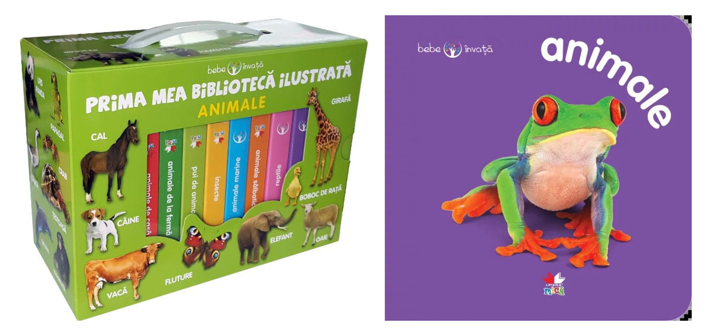 Animale - Prima mea biblioteca ilustrata, Bebe invata + Animale. Bebe învață