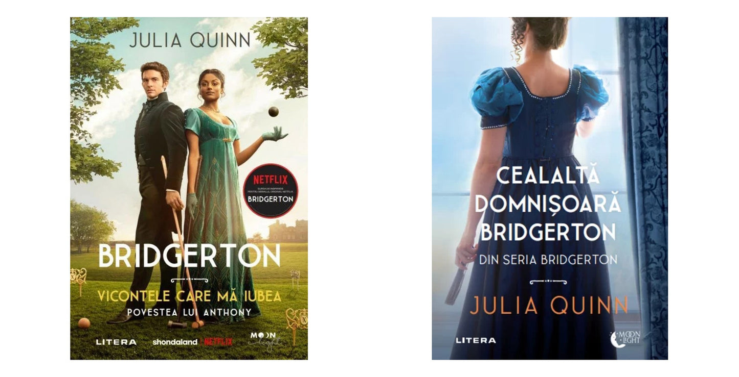 BRIDGERTON. VICONTELE CARE MA IUBEA. Povestea lui Anthony. Julia Quinn + CEALALTA DOMNISOARA BRIDGERTON. Julia Quinn. reeditare