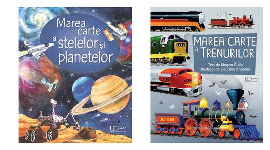 Marea carte a stelelor si planetelor, Usborne Books + Marea carte a trenurilor - Megan Cullis - Usborne Books