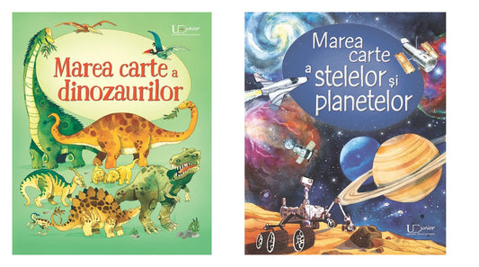 Marea carte a dinozaurilor + Marea carte a stelelor si planetelor, Usborne Books