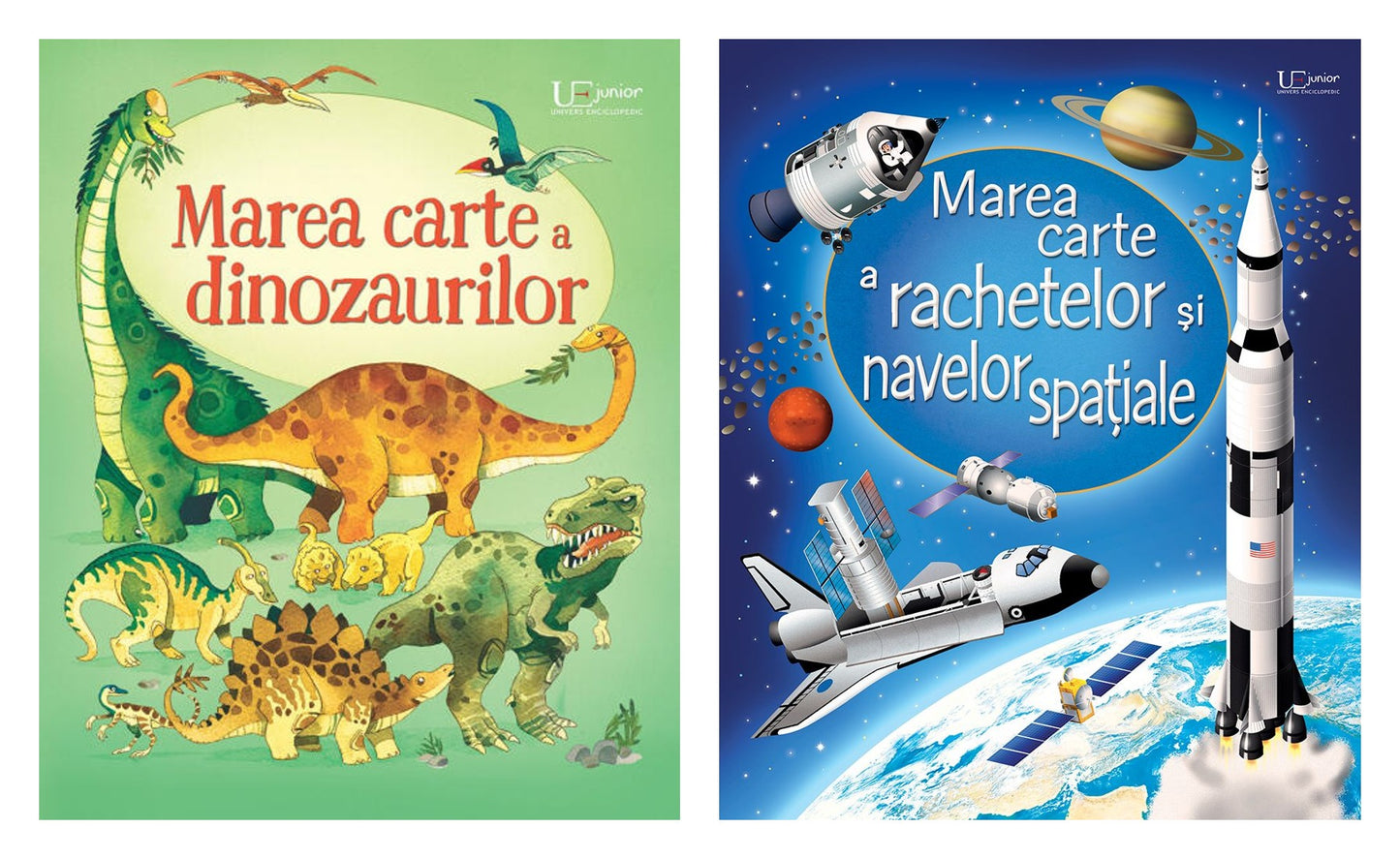 Marea carte a dinozaurilor + Marea carte a rachetelor si navelor spatiale