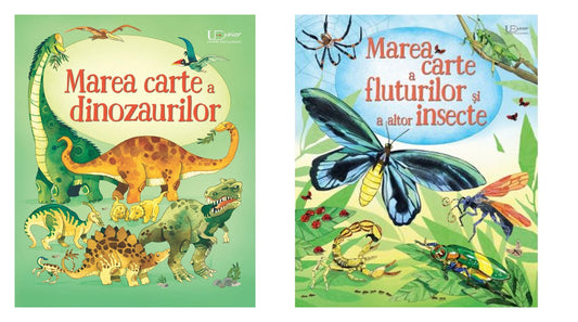Marea carte a dinozaurilor + Marea carte a fluturilor si a altor insecte, Emily Bone