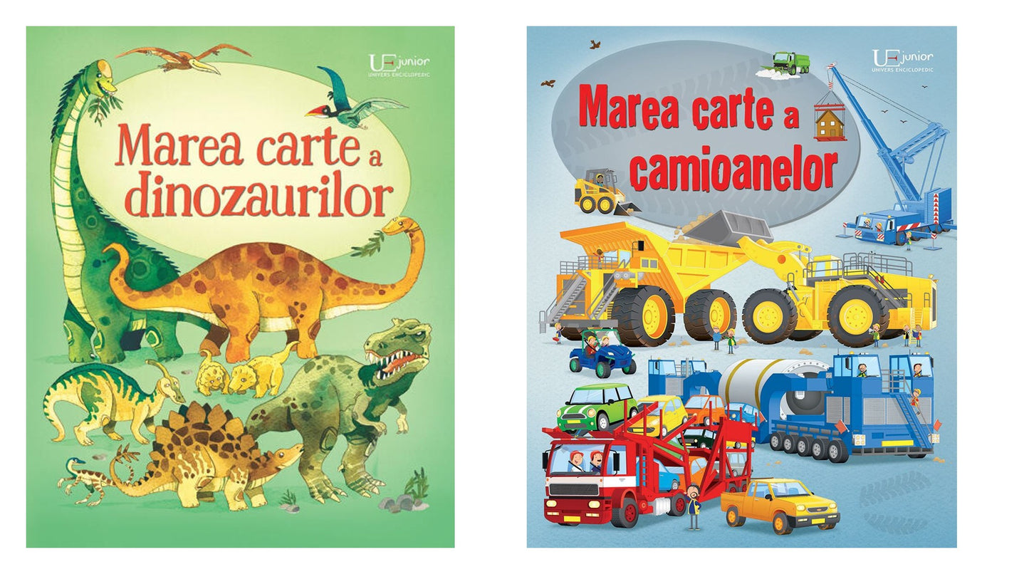Marea carte a dinozaurilor + Marea carte a camioanelor