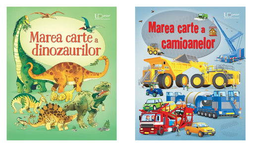 Marea carte a dinozaurilor + Marea carte a camioanelor
