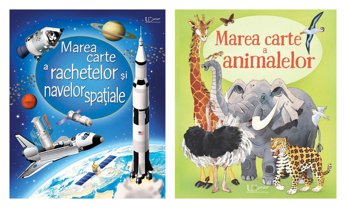 Pachet: Marea carte a rachetelor si navelor spatiale + Marea carte a animalelor