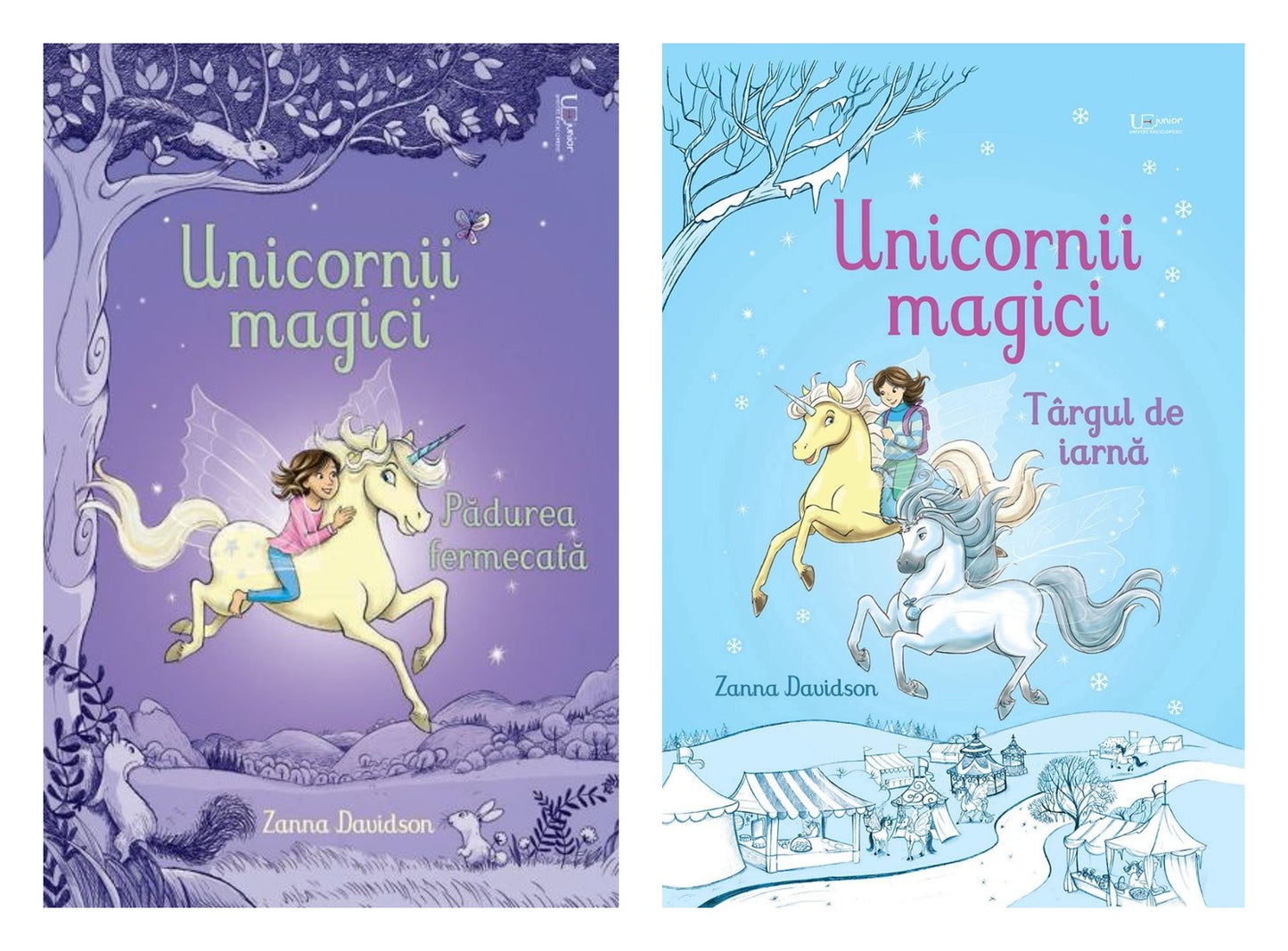 Unicornii magici. Pădurea fermecată + Unicornii magici. Targul de iarna Zanna Davidson. Carte Usborn