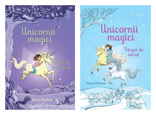 Unicornii magici. Pădurea fermecată + Unicornii magici. Targul de iarna Zanna Davidson. Carte Usborn