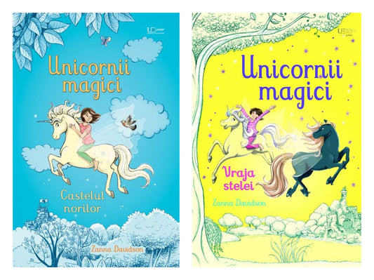 Unicornii magici - Castelul norilor - Usborne + Unicornii magici. Vraja stelei