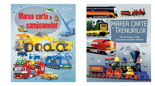 Marea carte a camioanelor + Marea carte a trenurilor - Megan Cullis - Usborne Books
