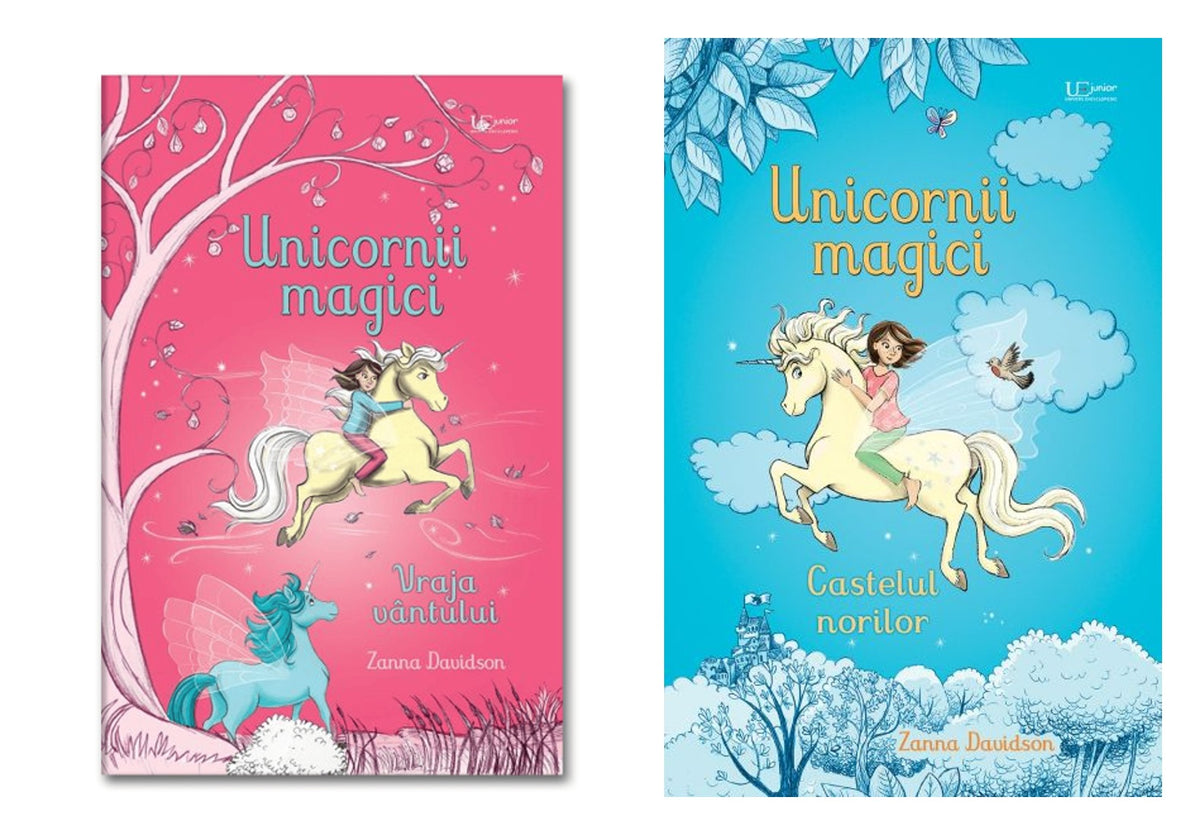 Unicornii magici. Vraja vantului, Zanna Davidson + Unicornii magici - Castelul norilor - Usborne