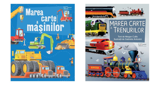 Marea carte a masinilor (Usborne) + Marea carte a trenurilor - Megan Cullis - Usborne Books
