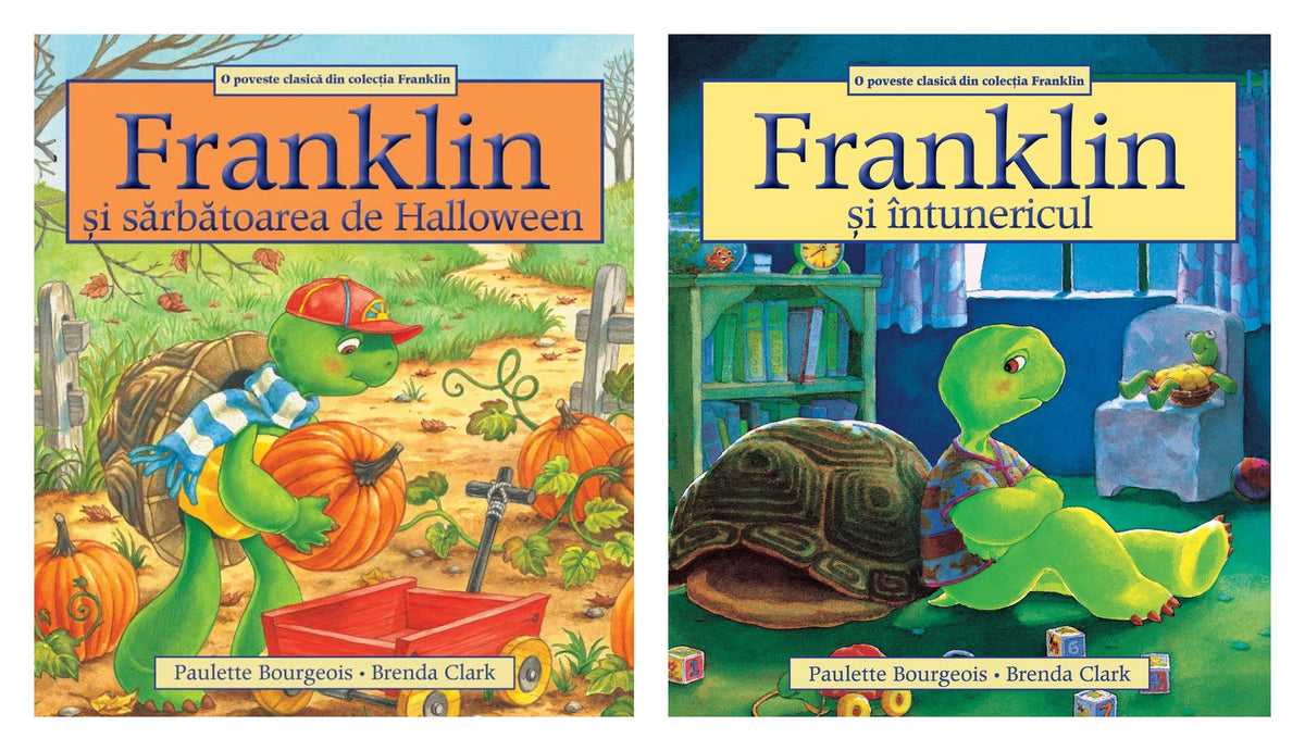 Pachet: Franklin si sarbatoarea de Halloween + Franklin si intunericul
