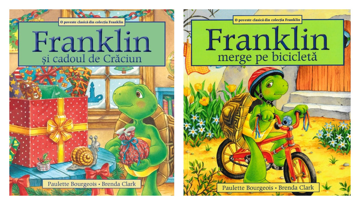 Franklin și cadoul de Crăciun + Franklin merge pe bicicleta - Paulette Bourgeois