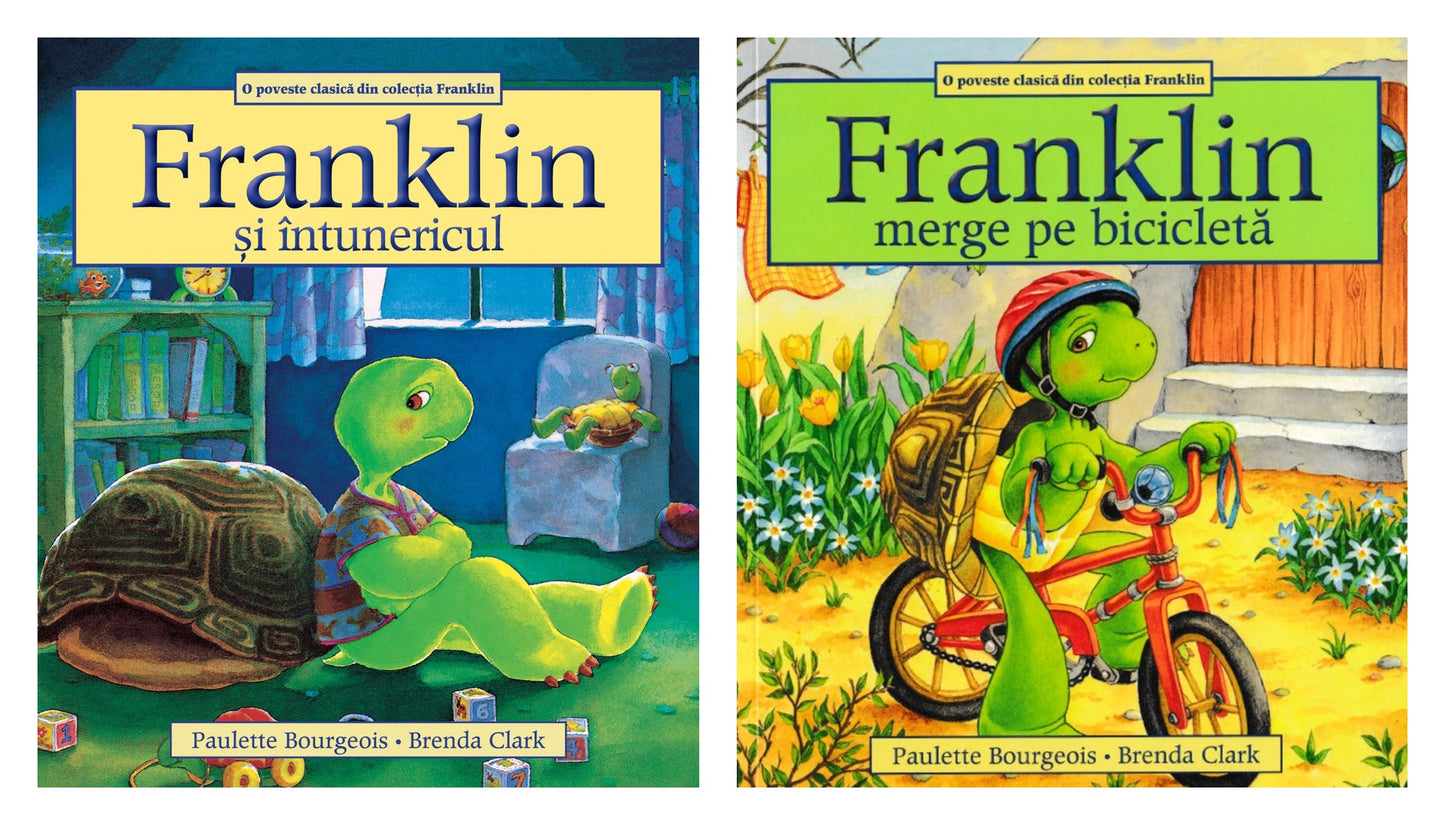 Franklin si intunericul + Franklin merge pe bicicleta - Paulette Bourgeois