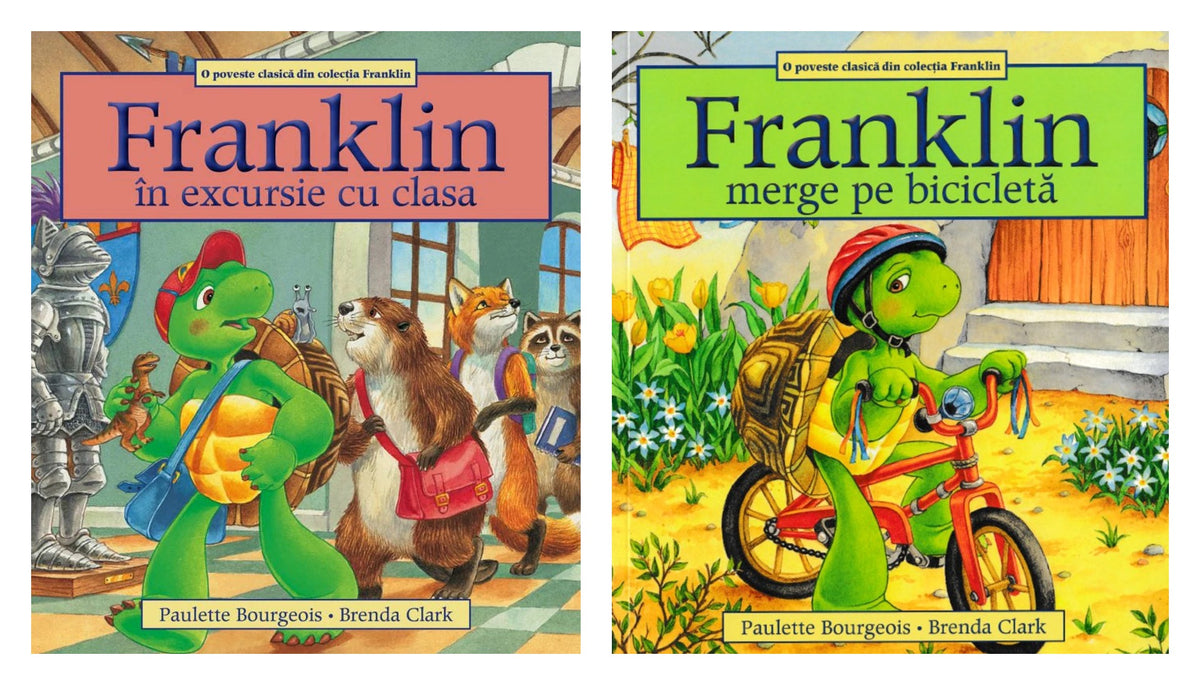 Pachet: Franklin in excursie cu clasa + Franklin merge pe bicicleta - Paulette Bourgeois