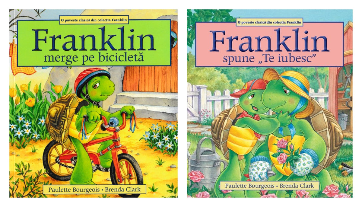 Pachet: Franklin merge pe bicicleta - Paulette Bourgeois + Franklin spune „Te iubesc”