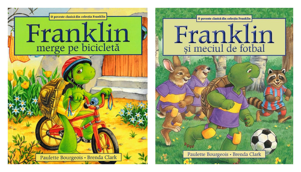 Pachet: Franklin merge pe bicicleta - Paulette Bourgeois + Franklin si meciul de fotbal
