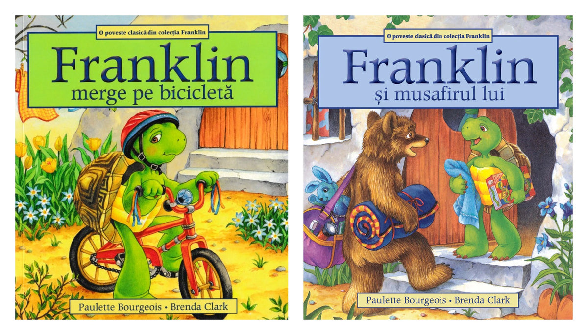Franklin merge pe bicicleta - Paulette Bourgeois + Franklin și musafirul lui