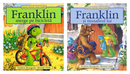 Franklin merge pe bicicleta - Paulette Bourgeois + Franklin și musafirul lui