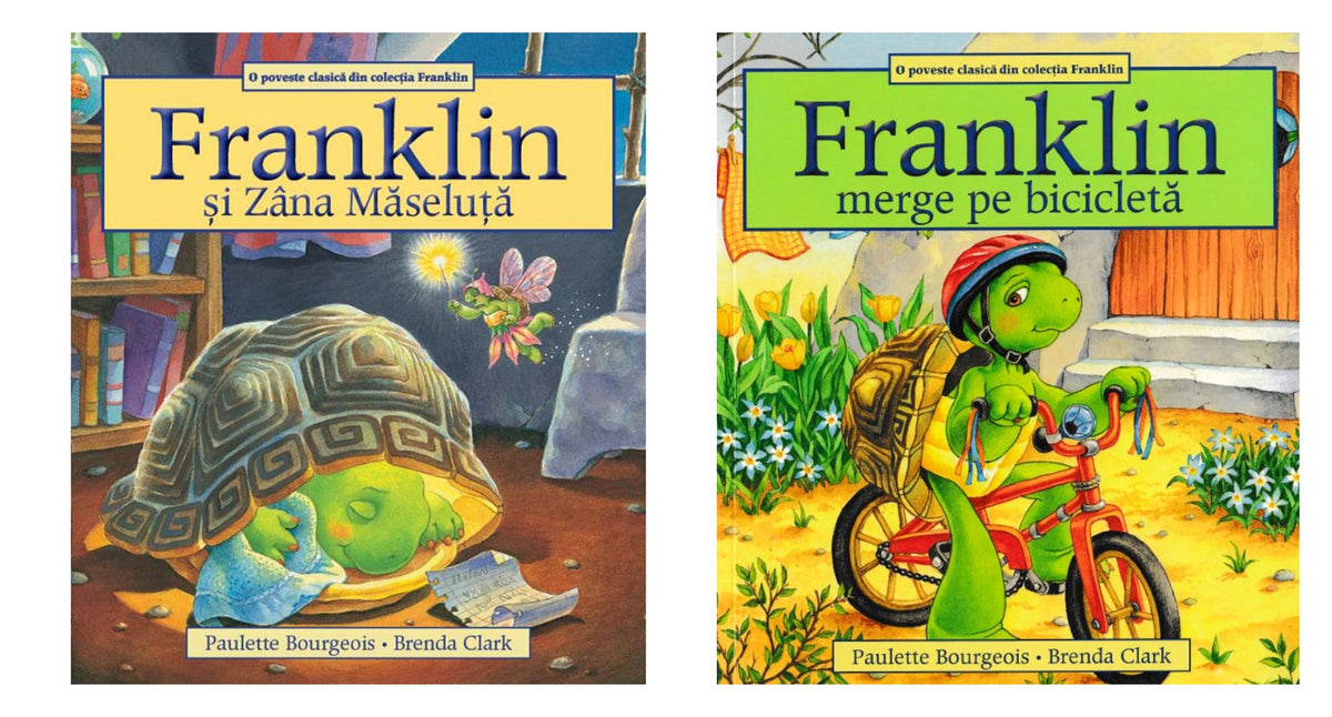 Pachet: Franklin și Zâna Măseluță + Franklin merge pe bicicleta - Paulette Bourgeois