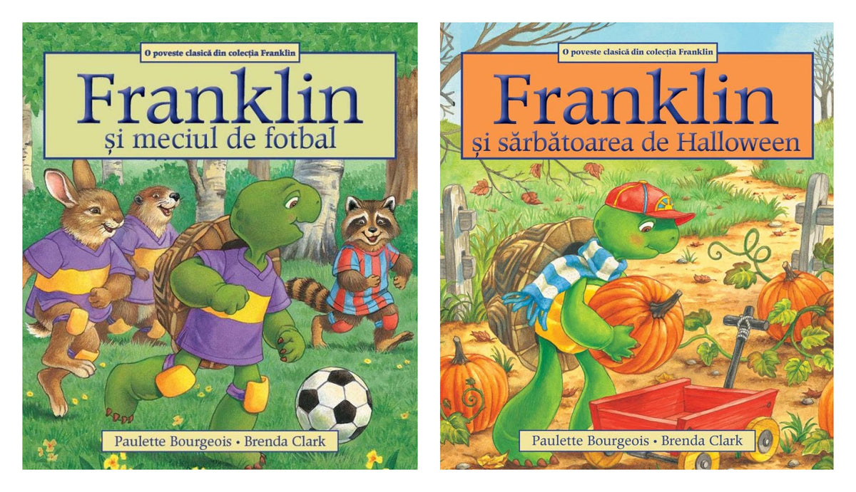Pachet: Franklin si meciul de fotbal + Franklin si sarbatoarea de Halloween