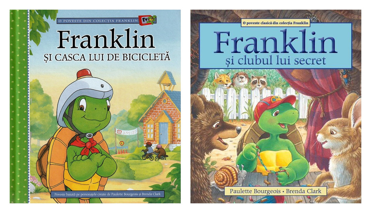 Pachet: Franklin si casca lui de bicicleta + Franklin și clubul lui secret