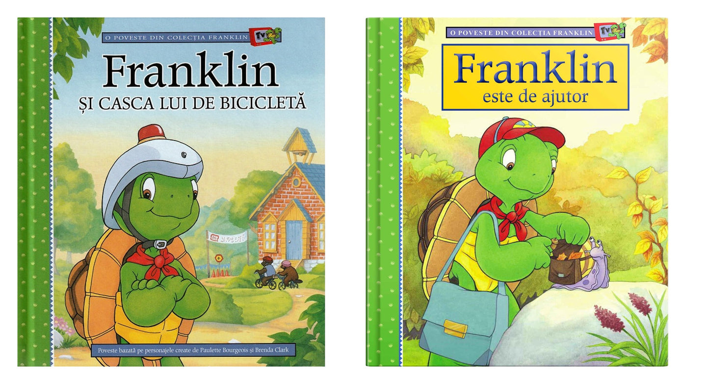 Franklin si casca lui de bicicleta + Franklin este de ajutor
