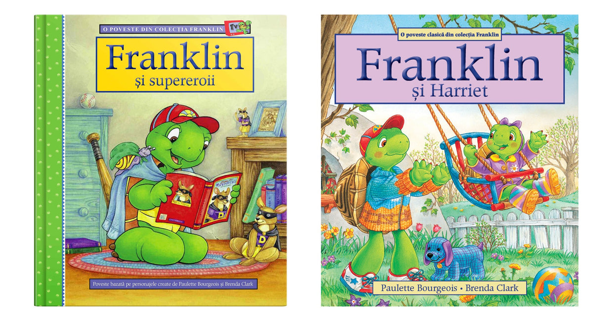 Pachet: Franklin și supereroii + Franklin și Harriet