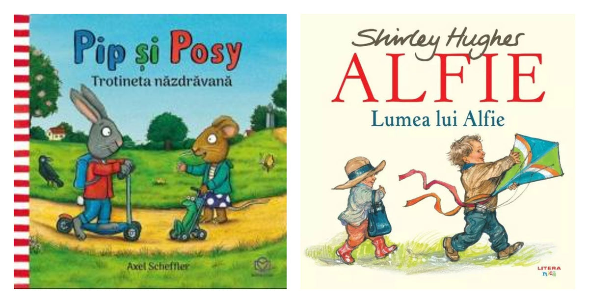 Pip si Posy - Trotineta nazdravana + Alfie. Lumea lui Alfie