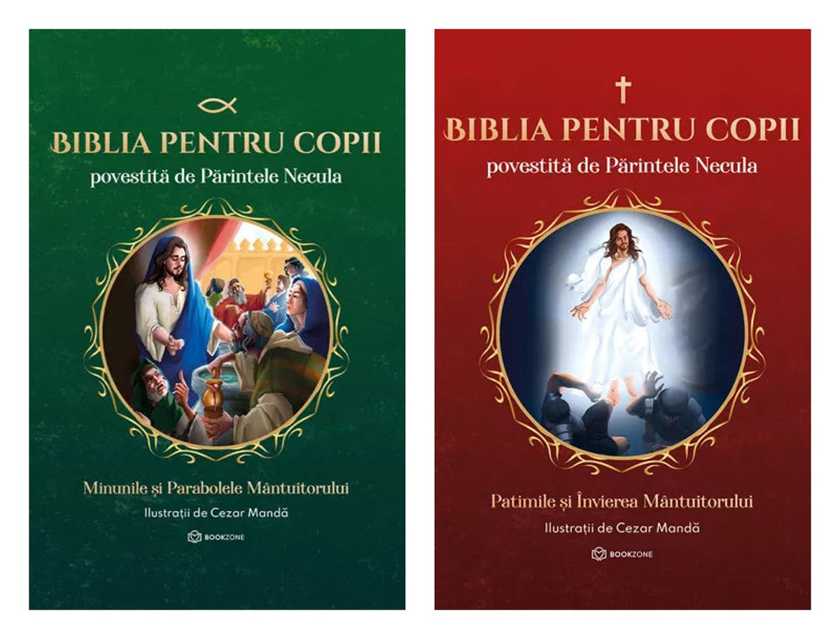 Biblia pentru copii povestita de Parintele Necula 2 + Biblia pentru copii povestita de Parintele Necula Vol 3