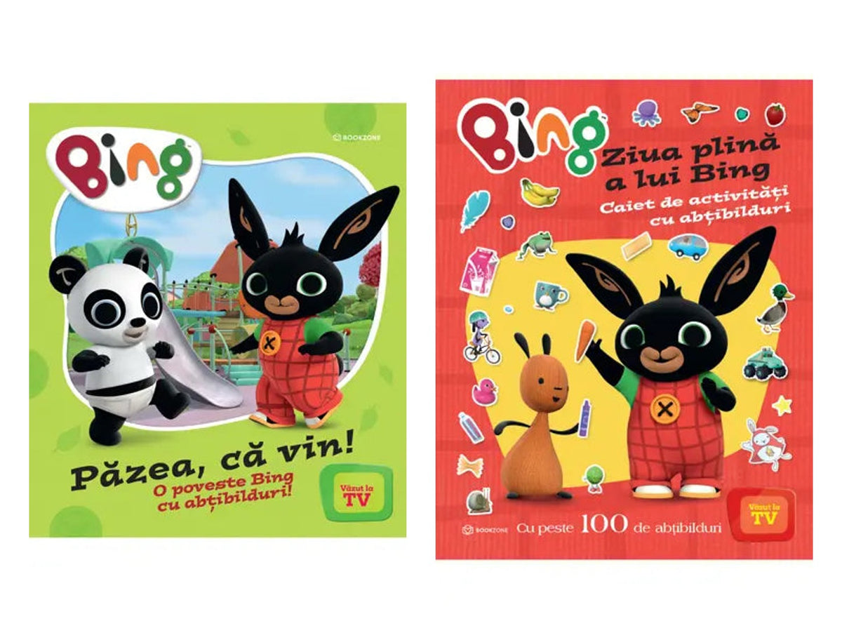 Pachet: BING – Pazea, ca vin + BING – Ziua plina a lui Bing