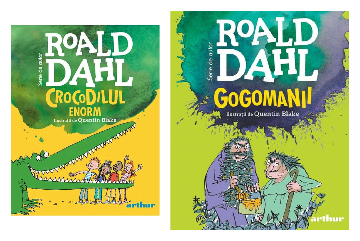 Pachet: Crocodilul Enorm (Roald Dahl) + Gogomanii de Roald Dahl
